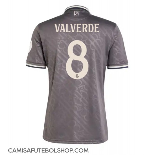 Camisa de time de futebol Real Madrid Federico Valverde #8 Replicas 3º Equipamento 2024-25 Manga Curta